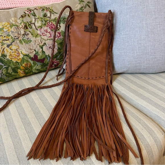 Lucky Brand Leather Fringe Crossbody - Picture 3 of 5